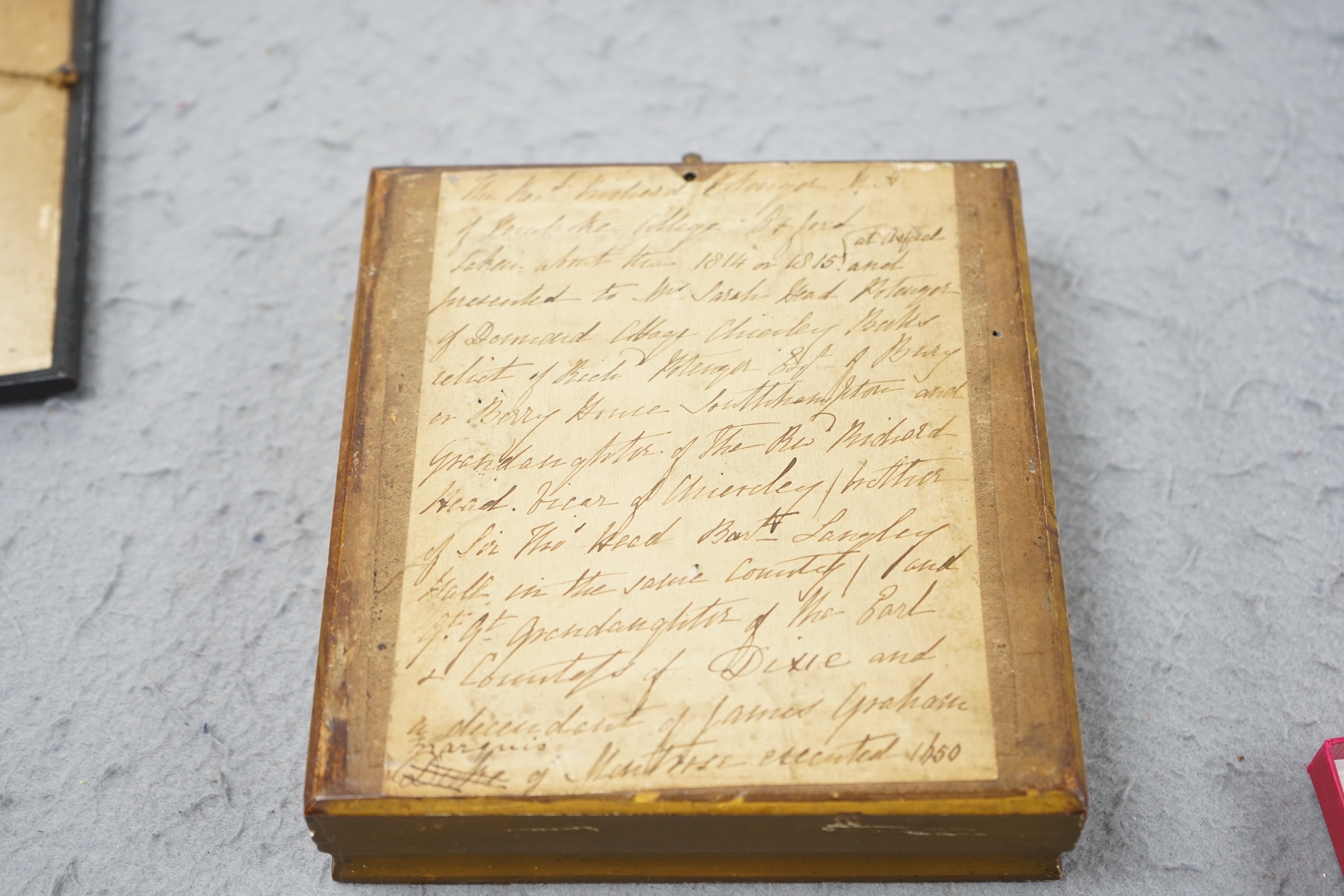 A selection of three watercolour portrait miniatures on ivory relating to the Potenger Family